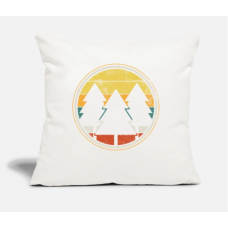 Mountain Hiking Outdoor Vintage Natural White Pillow